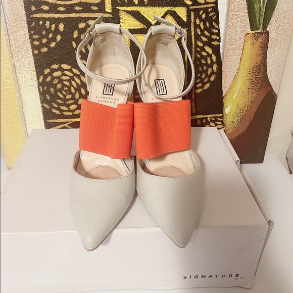 Grey and Orange heel - Picture 3 of 8